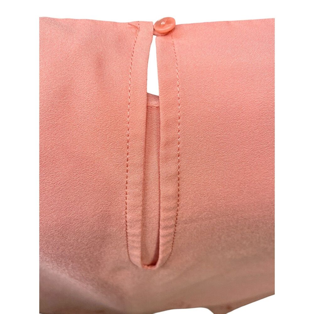 Cynthia Rowley 1X Pink Eyelet Sleeveless Lined Blouse Romantic Spring Style - Picture 6 of 10
